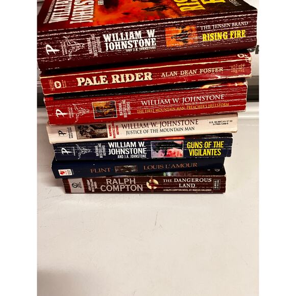 Western Book Lot (8) Johnstone, L'Amour, Eastwood, Compton, Nesbitt Paperbacks - Picture 3 of 6